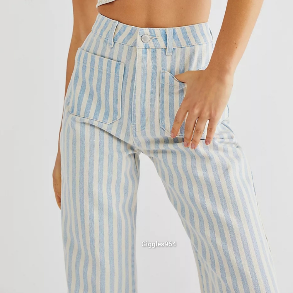 Rolla's Sailor Pants Jeans Sky Striped - Picture 5 of 5